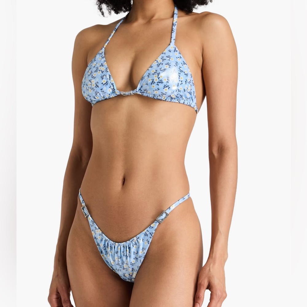 ALESSANDRA RICH Crystal-embellished Bikini